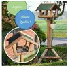 Image de Mangeoire oiseaux extérieur stable et résistant aux intempéries pour oiseaux sauvage. Montage simple.Nichoir de haute qualité