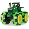 Image de Camion Monster Treads JOHN DEERE avec roues lumineuses - Vert noir et jaune - Pour enfants à partir de 3 ans