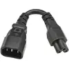 Image de Adaptateur secteur IEC C14 mâle / connecteur IEC C5 mâle - 15 cm