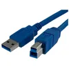Image de Câble USB 3.0 A vers B - STARTECH - 1m - Bleu - Blindage - Connecteurs Nickel Plated