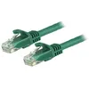 Image de STARTECH Câble réseau Cat6 Gigabit UTP sans crochet de 50cm - Cordon Ethernet RJ45 anti-accroc - M/M - Vert
