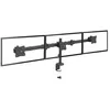 Image de Support de bureau - StarTech.com - 3 écrans jusquà 24 - Réglage sans outil - Acier - Noir