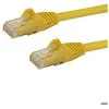 Image de STARTECH Câble réseau Cat6 UTP sans crochet - 50 cm Jaune - Cordon Ethernet RJ45 anti-accroc - Câble patch