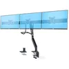 Image de StarTech.com Crossbar Triple Monitor Desk Mount for Up to Three 27in Screens VESA 75x75/100x100 Tool-Less Arm Adjustments