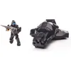 Image de Jouet de construction - MEGABLOKS - Capsule datterrissage ODST - Figurine métallique - 22 pièces - Noir