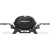 Image de Barbecue à gaz - Q1200N - Fonte daluminium - Noir - 46x36cm - Gaz 2 94kW 1 brûleur inox 8 pers. 2 tablettes - WEBER