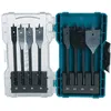 Image de Foret - Makita - E-08698 - Jeu de 8 forets plats - Acier - Couleur Bleu pétrole