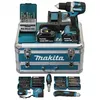 Image de Perceuse visseuse 18V Ø13 mm - MAKITA - Avec 2 batteries LXT® 18V 5Ah + chargeur rapide + Coffret alu avec tiroir 96 accessoires -
