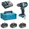 Image de Perceuse visseuse MAKITA 18V Li-Ion Ø13 mm - 2 Batteries 18V 3.0Ah + 1 batterie 4.0 Ah - chargeur + coffret - DDF484RF3J