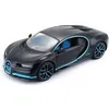 Image de Voiture miniature Bugatti Chiron en métal à léchelle 1/24ème - MAISTO - Bleu