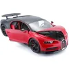 Image de Voiture miniature - MAISTO - Bugatti Chiron Sport - En métal - Noir et rouge