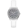 Image de Guess G Gloss Montre Femme Acier Cuir Blanc GW0608L1