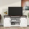 Image de Meuble TV Moderne 150cm - 3 Étagères Réglables Hauteur Structure Renforcée Capacité 80kg Design Contemporain