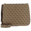 Image de GUESS Sac à épaule bandoulière brun clair pour femme - Meridian Shoulder Bag Latte Logo 236549