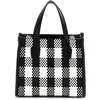 Image de GUESS Sac à main noir blanc pour femme Silvana 2 Compartment Mini Tote Black Multi XS 273646