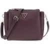 Image de GUESS Sac à épaule bandoulière violet foncé pour femme - Noelle Tri Compartment Crossbody Bag Aubergine 294565