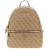Image de GUESS Sac à dos de loisirs brun clair marron pour femme - Manhattan II Backpack L Latte Logo 310974
