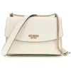 Image de GUESS Sac à épaule crème pour femme - Phoebe Convertible Xbody Flap Bag Cream White Logo 312848