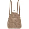 Image de GUESS Sac à dos de loisirs brun clair marron pour femme - Manhattan II Large Backpack Latte Logo 316278