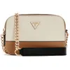 Image de GUESS Sac à épaule bandoulière crème taupe pour femme - Noelle II Crossbody Camera Bag Tan Multi 325002