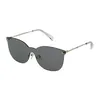 Image de Lunettes de soleil - Tous - STO359-300G - Monture dorée - Verre gris miroir - Style chic