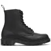 Image de Bottes - DR MARTENS - 1460 Pascal Virginia Mono - Cuir Lisse - Noir - UK 3 - EU 36