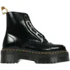 Image de Bottes Dr Martens Vegan Sinclair - Femme - Noir - Cuir - Fermeture éclair - Compensé