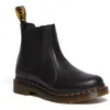 Image de Dr. Martens 2976 Virginia bottes femme noir   cuir lisse sans lacets semelle AirWair coussinée Goodyear