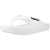 Image de Crocs Tongs Femme 123152 Blanc   Caoutchouc semelle et dessus construction injection