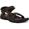 Image de Sandales TEVA Terra Fi 5 Universal en cuir pour homme - Brun - Taille 47 - Lanières auto-agrippantes
