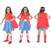 Image de Déguisement enfant - AMSCAN - Wonder Woman classique - 4-6 ans - Rouge - Cape détachable