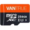 Image de VANTRUE Carte mémoire 256 Go microSDXC UHS-I U3 V30 classe 10 4K UHD transfert haute vitesse carte SD avec adaptateur