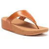 Image de FitFlop Lulu   Sandales femme en cuir beige semelles ergonomiques Microwobbleboard plates (EU 36)