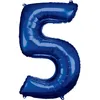 Image de Ballon chiffre - Amscan - Numéro 5 - Aluminium - 58 x 86 cm - Hélium