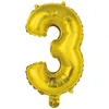Image de Amscan ballon en feuille numéro 3 35 cm or