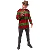 Image de Déguisement - AMSCAN - Freddy Kruger - Haut rayé rouge/vert - 3 pièces - Polyester