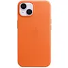 Image de Apple Coque en cuir avec MagSafe pour iPhone 14 - Orange