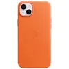 Image de Apple Coque en cuir avec MagSafe pour iPhone 14 Plus - Orange