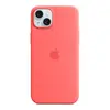 Image de Apple Coque en silicone avec MagSafe pour iPhone 15 Plus - Goyave