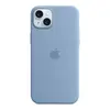 Image de Apple Coque en silicone avec MagSafe pour iPhone 15 Plus - Bleu d'hiver