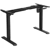 Image de SONGMICS Bureau Assis Debout Support de bureau électrique hauteur réglable en continu longueur réglable en acier Noir LSD010B01