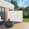 Image de SONGMICS Store latéral 350 x 200 cm (L x H) pour balcon et terrasse Pare-soleil Brise-vue protection vie privée Beige GSA205E02