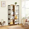 Image de VASAGLE Bibliothèque 8 compartiments Étagère Livres Meuble de Rangement Ouvert 80 x 33 x 149 cm Style Industriel LLS105B01