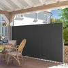 Image de SONGMICS Paravent extérieur rétractable 180 x 450 cm (H x L) Store Latéral Gris Anthracite