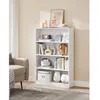 Image de VASAGLE Bibliothèque Étagère Meuble de Rangement pour Salon Chambre Bureau 80 x 24 x 1215 cm Blanc LBC108T14