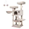 Image de Feandrea Arbre à Chat Tour de Jeux Grand Doux Marron et Blanc Ombré