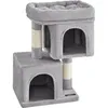 Image de Feandrea Arbre à Chat Tour de Jeux 67 cm S Maison pour Chatons Jusqu’à 3 kg Grande Plate-Forme 2 Niches Griffoir Gris Clair