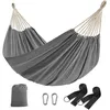 Image de Hamac Double - SONGMICS - 210x150 cm - 300 kg - Gris - Sac de Transport Inclus