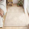 Image de Tapisde salon 120 x 170 cm Antidérapant Lavable en Machine Style Bohème Beige Cappuccino