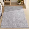 Image de Tapis de salon 120 x 170 cm Antidérapant Lavable en Machine Style Bohème Gris Tourterelle